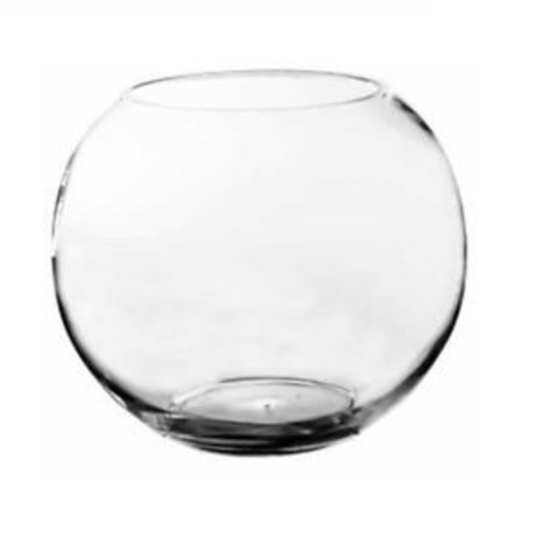 Small Glass Fish Bowl image 0